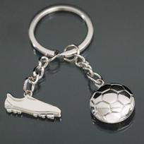Mielas metalinis raktų pakabukas Šaunus sportinio futbolo futbolo bateliai Puikus raktų pakabukas