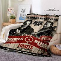 The Walking Dead 3D spausdinta antklodė plona antklodė flanelinė minkšta ir patogi namų kelionių antklodė gimtadienio dovanų lova antklodė 75x90cm black
