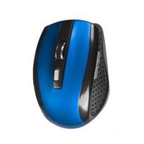 2.4G belaidė pelė Ergonomika Plug and Play Nešiojamojo kompiuterio pelės su 800/1200/1600 DPI reguliuojama USB sąsaja Optinė pelė Kompiuterio priedai karališkos mėlynos spalvos