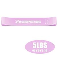 Resistance Loop Exercise Bands 5 Different Resistance Levels Elastic Band Suitable for Arm Leg Stretching and Strength Training Light pink