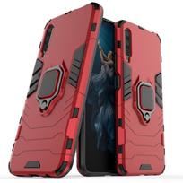 Shockproof Magnet Stand Ring Armor Case For Huawei P Smart Pro 2019 Car Bracket Protect Cover For Huawei P Smart Pro 2019 Case For P Smart Pro 2019 raudona