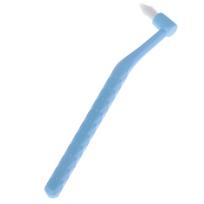 1Pc Orthodontic Interdental Brush Single-Beam Soft Teeth Cleaning Toothbrush Oral Care Tool Small Head Soft Hair mėlyna
