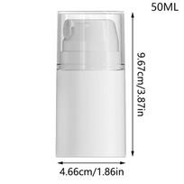 1 vnt. 30/50/100 ml nešiojamas kelioninis tuščias beorės pompos indelis, kremo dozatorius, daugkartinio naudojimo, nepralaidus kosmetikos buteliukas, laikymo indas 100ML