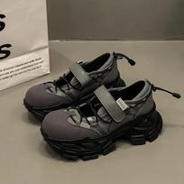 High Quality Women's Boots 2024 New Thick Soled Hollow Fashion with Full Anti Slip Comfortable Breathable Casual Shoes for Women 35 pilka spalva