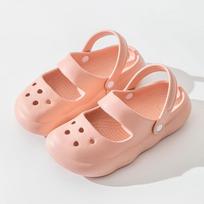 Madingi mieli DIY vasariniai šlepetės moterims, madingi klumpės, minkštos EVA, lengvi sodo batai, mergaitėms, namų, gatvės šlepetės, platforminiai sandalai 35-36 rožinė