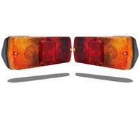 12V Super Bright LED Rear Combination Tail Light Assembly for Massey Ferguson Tractors gintaras/raudona
