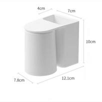 Magnetic Mouthwash Cup, Brushing Cup, Wall-mounted Household Simple Toiletry Cup Set, Toothbrush Storage Box, Couple Toothbrush Cups Single cup balta