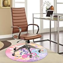 1pc My Little Pony Round Carpet, Office Chair Mat, NonSlip Rug for Home Decor, Seasonal Gift, Suitable for Office, Living Room 80cm