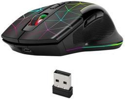 RGB žaidimų pelė, belaidė, 7 spalvos