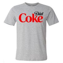 DIET COKE Gaivusis gėrimas Vyriškas Pilkas Dydis S iki 5XL S white