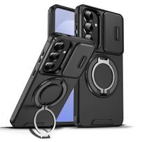 Stumiamas objektyvo apsauginis šarvuotas dėklas, skirtas Samsung S26 S25 S24 S23 S22 FE Ultra Plus A57 A17 A56 A36 A16 A06 A55 A35, su magnetiniu laikikliu Galaxy A14