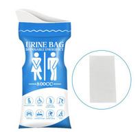 Car Emergency Urinal Bag Disposable Portable Urine Catcher for Men Women 800ml Capacity Leak-Proof Travel Urinal for Long Drives Road Trips A mėlyna