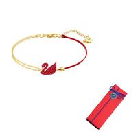 Swarovski gulės dirbtinio kristalo apyrankės moterims raudonos F (One Size Fits All)-Gift Box Style raudona