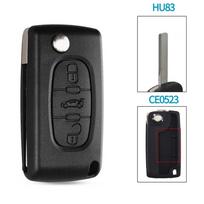 S 2/3 Buttons Car Key Case For Peugeot 207 307 308 407 607 807 For Citroen C2 C3 C4 C5 C6 Flip Car Key Shell