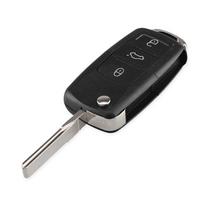 For Volkswagen Vw Polo Passat B5 Golf Mk5 Beetle Modified Flip Remote Key Shell Fob 3 Buttons Replacement Car Key Cover