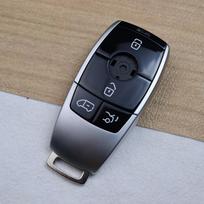 Automobilio raktų pakabuko dėklas Korpusas Mercedes Benz E Klasės E200 E260 E300 E320 W205 W213 W177 W222 A220 E63S Amg 4Matic E400 E43 (as the picture,A-  4 buttons-mpv)