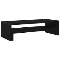 vidaXL Monitor Stand Black Oak Effect 54 x 22 x 15 cm Particleboard