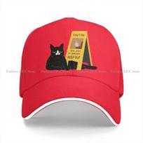 Washed Unisexs Baseball Cap Take No Shit Trucker Snapback Caps Dad Hat Black Cat One Size