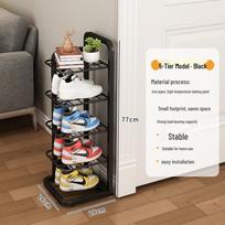 Foldable Multi-Layer Metal Shoe Rack for Entrance & Dorm Rooms