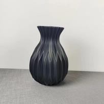 1 vnt. Hidroponinis Imitacinis Keraminis Plastikinis Vazonas Svetainei Plastikinis Namų Vazonas, Modernus Minimalistinis Namų Dekoras juoda