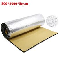 500x2000x5/10mm Aliuminio Folijos Garso Slopinimo Kilimėlis Lipnus Akustinis Šilumos Padas Automobilio Garso Izoliacijos Kilimėliai