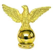 Golden Hawks Flagpole Toppers Outdoor Patriotic Decoration For Flag Poles Durability With Secure Threaded Mounting P9YB China Mainland