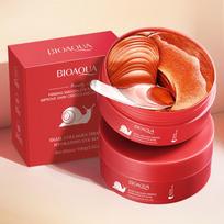 80pcs BIOAQUA Snail Crystal Collagen Eye Mask Anti Dark Circles Eyes Bags Anti-Wrinkles Moisturizing Anti-Aging Eye Patches