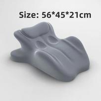 Skaitymo pagalvė lovai, gulėjimui, atsirėmimui ir ant pilvo. Ergonomiška atminties putų lovos pleišto pagalvė galvai, smakrui ir nugarai. gray