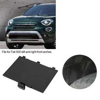 Juodas DRL (dienos žibintų) įleidimo angos dangtelis Fiat 500 priekinio žibinto šoninei priežiūrai 1PCS