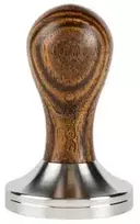 SORSO Barista tamper, stainless steel, with a wooden handle, 58 mm – Brown