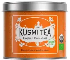 Organic juodas tea Kusmi Tea English Breakfast, 100 g (in a metal tin)