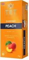 Juodas tea True English Tea Everyday Peach, 20 pcs.