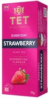 Juodas tea True English Tea Everyday Strawberry, 20 pcs.