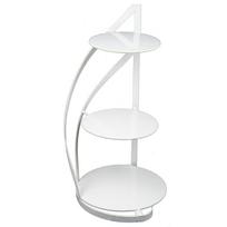 Baltas Metalinis Stovas Nowell Tortams 60 Cm