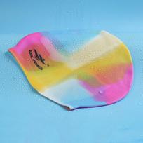 Flexible Long Hair Waterproof Silicone Swim Cap Swim Pool Hat Swimming Hat Swimming Cap Bathing Cap Multicolor Type 3