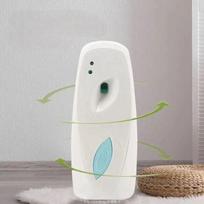 Automatic Air Freshener Dispenser Wall Mounted Battery Operated Adjustable Spray Interval Timer for Home Office Bathroom Use One Size white
