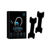 Laniska Soothing Anti Snoring Nose Patches For Easy Breathing And Sleep Quality black