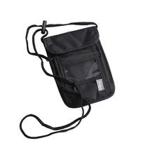 Travel document Card passport Bag Waterproof RFID Nylon storage bag Neck Wallet Money Document Card Passport Pouch