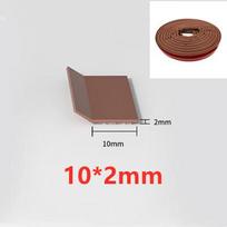 6M Door Window Sealing Strips Self-adhesive Silicone Rubber Sealing Strip Dustproof Soundproof Anti-collisio Insulation Strip (as the picture,6 M)