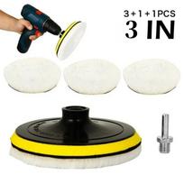 Flocking Sanding Disc 3/4/5 Inch Hook Loop Backing Buffing Pads Polishing Wheel Suit For Electric Drill Polisher