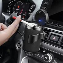 Automobilio oro ventiliacijos angos gėrimų puodelių butelių laikiklis Automatinis gėrimų stovo stovas vandens buteliams ir peleninės daugiafunkcis automobilio kavos puodelių laikiklis juoda