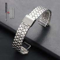 Nerūdijančio plieno dirželis 18mm Casio laikrodžiui F91W F84 F105 F108 A158 A168 AE1200/1300 B650 AQ230 Metalinė itin plona apyrankė sidabras