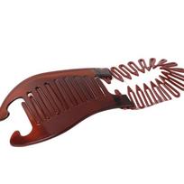 Flexible Headwear Hair Riser Claw Women Comb Elastics Hair Comb Banana Barrettes Clip ruda
