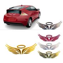 3D angelo fėjos sparnų automobilių sunkvežimio logotipo emblema, ženklelio lipdukas, 3 spalvų lipdukas sidabras