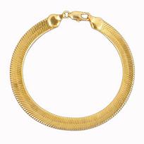 24k auksinė apyrankė gyvatės kaulo grandinėlė paauksuota apyrankė 18k auksinė ašmenų grandinėlė 10mm21cm apyrankė 21cm