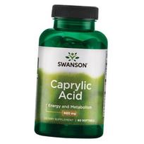Kaprilo rūgštis, Caprylic Acid 600, Swanson 60 kaps. (69280007) 60softgels