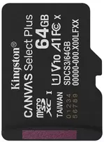 Atminties kortelė Kingston *Micro SD 64GB Canvas Select+ G3 150MB/s