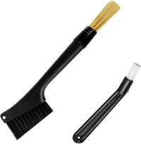 Coffee Grinder Cleaning Brush,Espresso Machine Cleaning Brush Dusting Cleaner Brush Bean Tool Set for Barista Home Kitchen S juoda