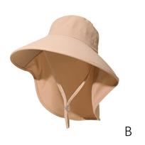 Women's Sun Hat Large Brim Face Veil UPF 50+ UV Protection For Summer Cycling Beach Outdoor Mountaineering