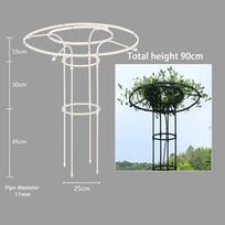 Sodo grotelės skėčių bokšto augalų grotelės vijokliniams augalams. 90cm juoda
